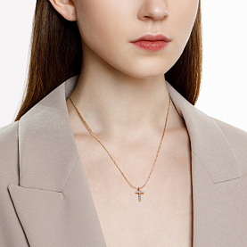 Подвеска SOKOLOV - Золото 585, Фианит (арт. 035833)