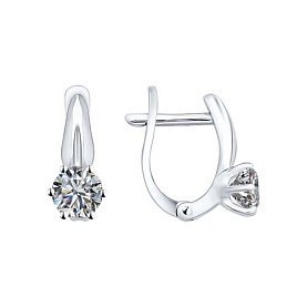 Серьги SOKOLOV - Серебро 925, Фианит (арт. 94025657)
