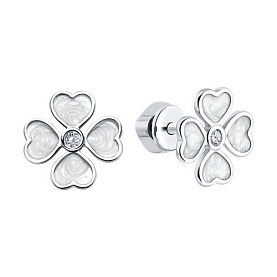 Серьги SOKOLOV - Серебро 925, Фианит, Эмаль (арт. 94026097)