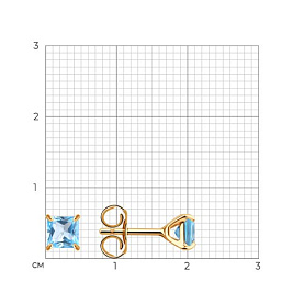 Серьги SOKOLOV - Золото 375, Топаз (арт. 37727437)