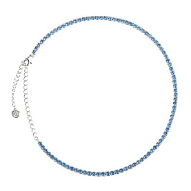 Колье Фиделис - Серебро 925, Фианит (арт. C1-AW-10336-bl)