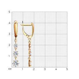 Серьги SOKOLOV - Серебро 925, Фианит (арт. 93021106)