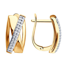 Серьги SOKOLOV - Серебро 925, Фианит (арт. 93022543)