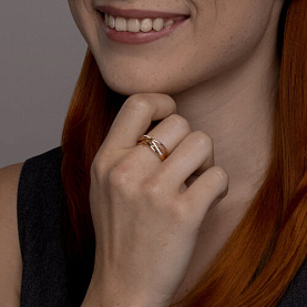 Кольцо Diamant - Золото 585, Фианит (арт. 51-110-02597-1)