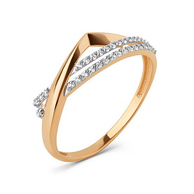 Кольцо ЮФ Династия - Золото 375, Фианит (арт. 023361-5102)