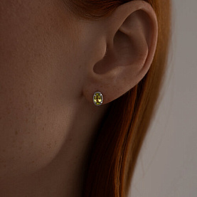 Серьги SOKOLOV - Серебро 925, Хризолит (арт. 92022544)