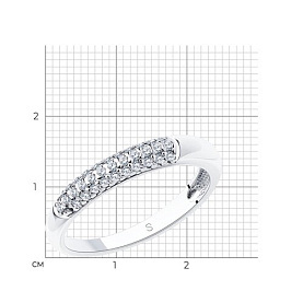 Кольцо SOKOLOV - Серебро 925, Фианит (арт. 94012664)