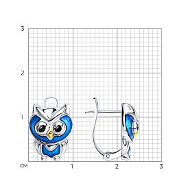Серьги SOKOLOV - Серебро 925, Эмаль (арт. 94023129)