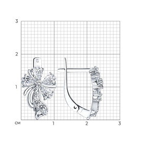 Серьги SOKOLOV - Серебро 925, Фианит (арт. 94020248)