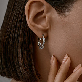 Серьги SOKOLOV - Серебро 925, Фианит (арт. 94025822)