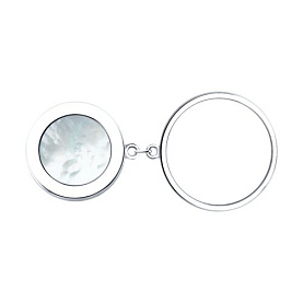 Кольцо SOKOLOV - Серебро 925, Оникс, Перламутр, Фианит (арт. 92014673)