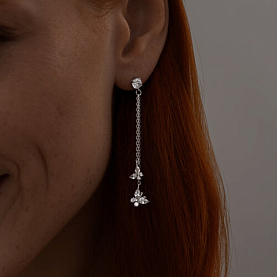 Серьги SOKOLOV - Серебро 925, Фианит (арт. 94025979)